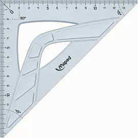 Треугольник Maped Geometric пластиковый равнобедренный (14.5 см, 90/45/45 градусов) 242421