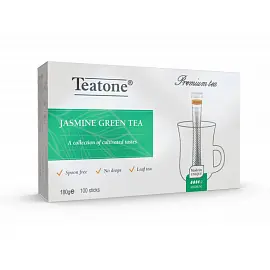 Чай Teatone зеленый с жасмином 100 стиков