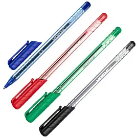 Набор шариковых ручек одноразовых Kores К1 4 цвета (толщина линии 0.7 мм)
