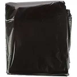 Мешки для мусора на 240 л черные (ПВД, 60 мкм, в упаковке 50 штук, 100х140 см)
