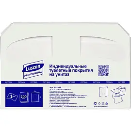 Одноразовые покрытия на унитаз Luscan Professional (10 упаковок по 200 штук)