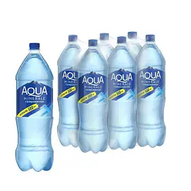 Вода питьевая Aqua Minerale газированная 2 л (6 штук в упаковке)