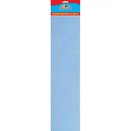 Бумага цветная крепированная Апплика 50x250 см голубой