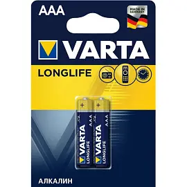 Батарейка AAA мизинчиковая Varta Longlife (2 штуки в упаковке)