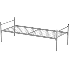 Кровать одноярусная МСК158КН (серый, 812х2014х650 мм)