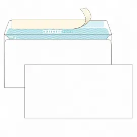 Конверт Packpost Businesspost C65 90 г/кв.м белый стрип с внутренней запечаткой (1000 штук в упаковке)