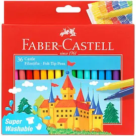 Фломастеры Faber-Castell Замок 36 цветов смываемые