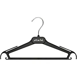 Вешалка-плечики для легкой одежды Attache СД01 черная (размер 42-44)