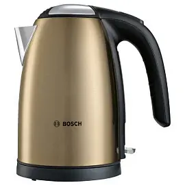 Чайник электрический Bosch TWK7808, 1,7л, 2200Вт, нержавеющая сталь, золотистый
