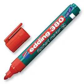 Маркер для бумаги для флипчартов Edding E-380/2 красный (толщина линии 2.2 мм) круглый наконечник