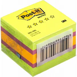 Стикеры Post-it Original Весна 51х51 мм неоновые 3 цвета (1 блок на 400 листов)