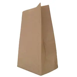 Крафт-пакет бумажный коричневый 22x12х29 см 70 г/кв.м био (600 штук в упаковке)