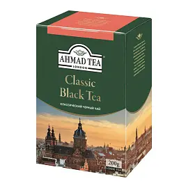 Чай Ahmad Tea, черный Классический, листовой, картон. кор. 200г,1568