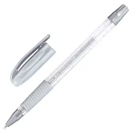 Ручка гелевая неавтоматическая Pensan Glitter Gel серебристая (толщина линии 0.75 мм)
