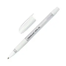 Ручка гелевая неавтоматичекая Pensan Neon White белая (толщина линии 0.7 мм)