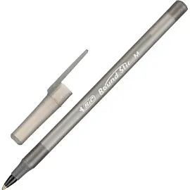 Ручка шариковая неавтоматическая Bic Round Stic черная (толщина линии 0.32 мм)