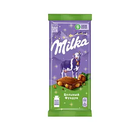 Шоколад Milka молочный с цельным фундуком 85 г