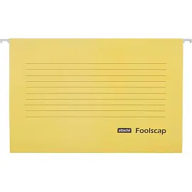 Подвесная папка Attache Foolscap до 200 листов желтая (5 штук в упаковке)
