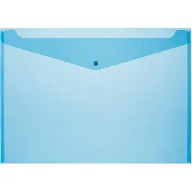 Папка-конверт на кнопке Attache А3 голубая 180 мкм (5 штук в упаковке)