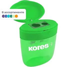 Точилка для карандашей Kores Deposito с контейнером пластиковая
