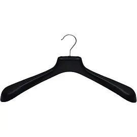 Вешалка-плечики для верхней одежды ПВ-06 черная (размер 50-52, 20 штук в упаковке)
