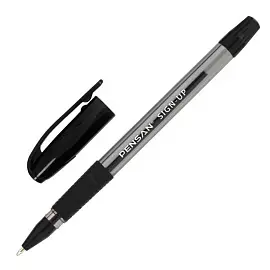 Ручка шариковая неавтоматическая Pensan Sign-up черная (толщина линии 0.7 мм)