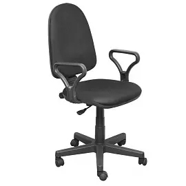 Кресло офисное Prestige GTP черное (ткань, пластик)