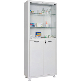 Шкаф медицинский Hilfe MD 2 1670/SG (белый, 700x320x1655/1755 мм)
