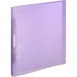 Скоросшиватель пластиковый с пружинным механизмом Attache Rainbow Style А4 до 150 листов фиолетовый (толщина обложки 0.45 мм)