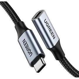 Кабель UGREEN US372 USB-C 3.1 Male - USB-C Female Gen2 0.5м (80810)