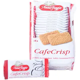 Печенье песочное Anna Faggio Cafe Crisp постное карамельное 150 г (25 штук в упаковке)