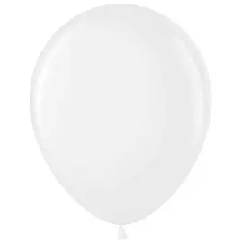Воздушные шары, 50шт., М12/30см, MESHU, пастель, белый