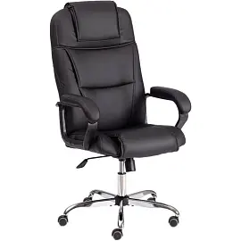 Кресло для руководителя Easy Chair Priority черное (искусственная кожа, металл)