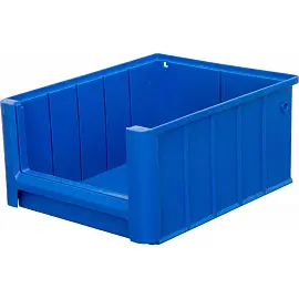 Ящик (лоток) полочный полипропиленовый SK 300х234х140 мм синий морозостойкий