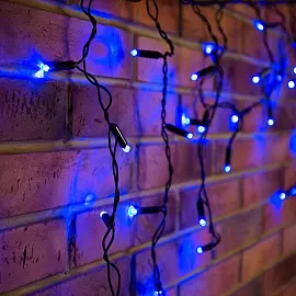 Гирлянда светодиодная уличная Neon-Night Айсикл бахрома синий свет 176 светодиодов (4.8х0.6 м)