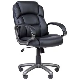 Кресло для руководителя Easy Chair 681 TPU черное (искусственная кожа, пластик)