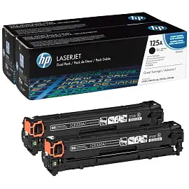Картридж лазерный HP 125A CB540AD черный оригинальный (двойная упаковка)
