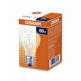 Лампа накаливания Osram 60 Вт Е27 грушевидная прозрачная 2700 К теплый белый свет 4008321665850