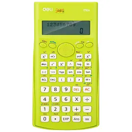 Калькулятор научный Deli E1710A 10+2-разрядный 240 функций 162x84x19 мм (зеленый, подходит для ЕГЭ)