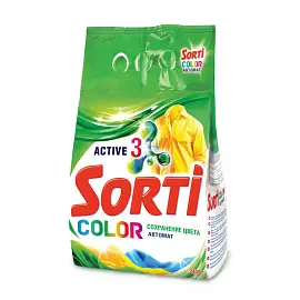 Порошок стиральный автомат Sorti Color 2.4 кг (для цветного белья)
