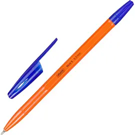 Ручка шариковая неавтомат. Attache Velex X 0,5мм син,масл,оранж.кор