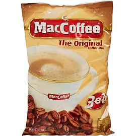 Кофе порционный растворимый MacCoffee 3 в 1 Original 50 пакетиков по 20 г