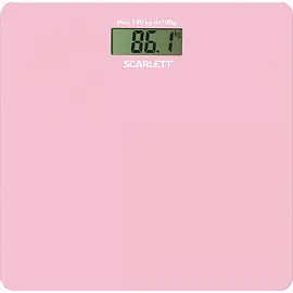 Весы напольные SCARLETT SC-BS33E041 розовые