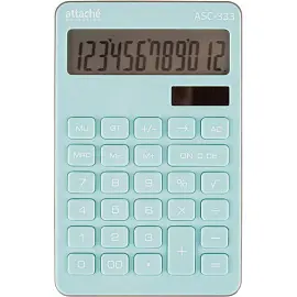 Калькулятор настольный Attache Selection ASС-333 12-разрядный голубой 170x108x15 мм