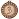 Медаль призовая 3 место железная бронзовая (диаметр 4.5 см) Фото 1