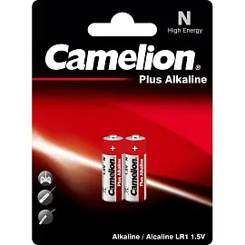 Батарейка Батарейки Camelion LR1 Plus Alkaline BL-2 (LR1-BP2, батарейка,1.5В)(2шт/уп)