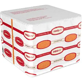 Салфетки бумажные Profi Pack 33x33 см оранжевые 1-слойные 250 штук в упаковке