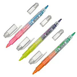 Набор текстовыделителей Crown Hi-Lighter Twin двусторонний (толщина линии 2-3 мм, 6 цветов)