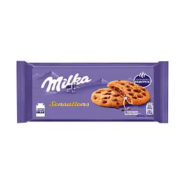 Печенье песочное Milka Sensations с какао и молочным шоколадом 156 г
