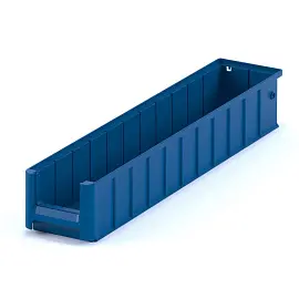 Ящик (лоток) универсальный полипропиленовый I Plast SK 61509 600x156x90 мм синий ударопрочный морозостойкий с перегородками